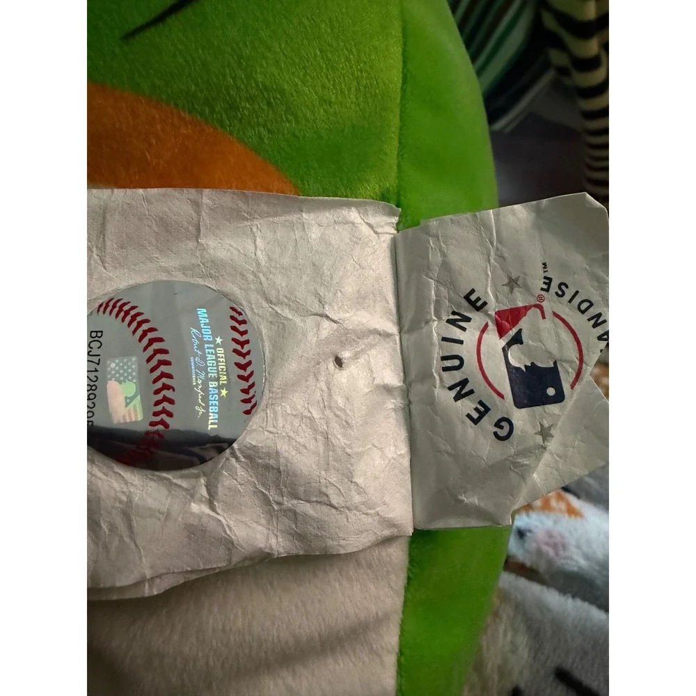 MLB Houston Astros Orbit Mascot‎ Plush Pillow 16 Inch Squishy Green Mascot Toy